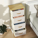 HOMCOM Fabric Chest of Drawers, Dresser for Bedroom,