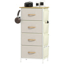 HOMCOM Fabric Chest of Drawers, Dresser for Bedroom,