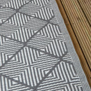 1.5m X 2.1m Alexandria Large Outdoor Alfresco Patio Rug Mat In Grey