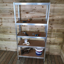 Set of 2 Garage Shelving 90cm Wide & 180cm High Heavy Duty 5 Tier Multipurpose Metal Racking Unit  / Warehouse Shelving Storage