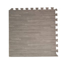 Samuel Alexander Grey EVA Foam Floor Mats 60x60cm Interlocking Gym & Play Mats, Non-Slip, Water Resistant
