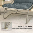 Outsunny Garden Bistro Set, Bistro Table And Chairs W/ Cushions, Dark Grey