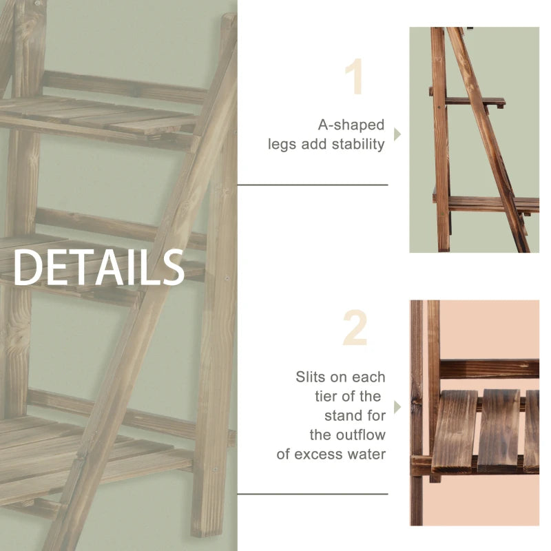 Outsunny Plant Pot Stand 80L x 37W x 93H cm