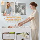 AIYAPLAY Baby Changing Unit with 4 Drawers, Diaper Changing Table,