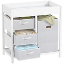 AIYAPLAY Baby Changing Unit with 4 Drawers, Diaper Changing Table,