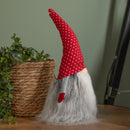 34cm Festive Gonk Cuddly Santa Indoor Christmas Plush Decoration in Spotty Hat