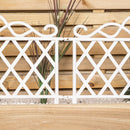 27cm x 48cm  Plastic Garden Border Fence Edging with Lattice Design