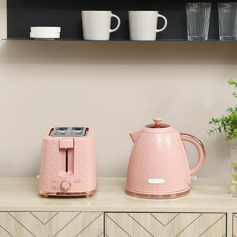 HOMCOM Kettle and Toaster Set 1.7L Kettle & 2 Slice Toaster Set,