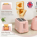 HOMCOM Kettle and Toaster Set 1.7L Kettle & 2 Slice Toaster Set,