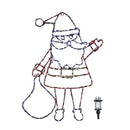 59cm x 45cm Light up FlexiBrights Christmas Santa Silhouette with 237 Multi-Coloured LEDs