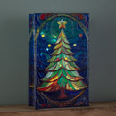 21cm Battery Operated Double Sided Stained Glass Christmas Tree Decoration with LEDs