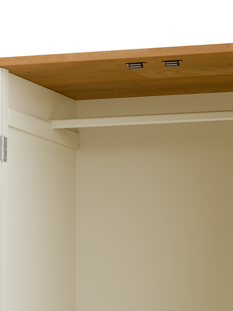 Coxmoor Wardrobe - Ivory And Oak