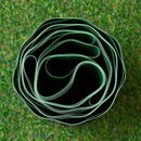 15cm X 9m Large Plastic Corrugated Lawn Garden Edging Border In Green
