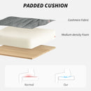 HOMCOM Upholstered Desk Chair with Height Adjustable