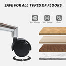 HOMCOM Upholstered Desk Chair with Height Adjustable