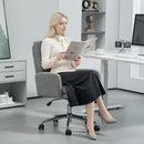 HOMCOM Upholstered Desk Chair with Height Adjustable