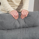 HOMCOM Upholstered Desk Chair with Height Adjustable