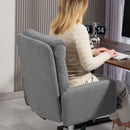 HOMCOM Upholstered Desk Chair with Height Adjustable