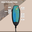 Vinsetto 6-Point Vibrating Heat Massage Chair W/ Microfibre Upholstery - Dark Brown/Light Brown/Charcoal Grey/Cream