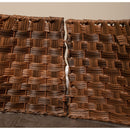 40/58cm Samuel Alexander Medium KD Plastic Wicker Rattan Woven Christmas Tree Skirt in Brown
