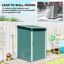 Outsunny 3.3ft x 3.4ft Outdoor Storage Shed Steel Garden Shed w/ Lockable Door