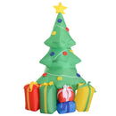 HOMCOM 5ft Inflatable Christmas Tree - Green