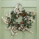 40cm Hanging Christmas Winter Berry Wreath with Seasonal Foliage