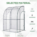 Outsunny Greenhouse Lean To  143x118x212 cm - Clear