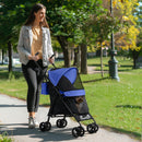 PawHut Lightweight Foldable Dog Stroller for Mini Dogs