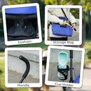 PawHut Lightweight Foldable Dog Stroller for Mini Dogs