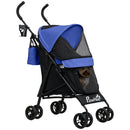 PawHut Lightweight Foldable Dog Stroller for Mini Dogs