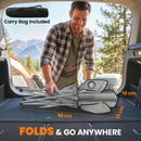 Outsunny Camping Chair Set of 2 Portable Folding Grey