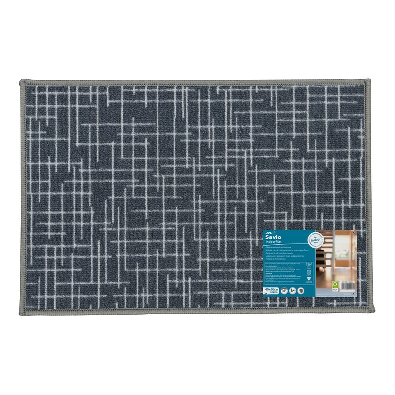 Savio Indoor Mat - Charcoal 40x60cm
