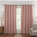 Tassel Edge Eyelet Curtains - Blush
