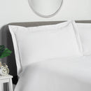 Lewis's Oxford Edge Duvet Set - White