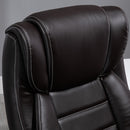 Vinsetto High Back Brown Executive Office Chair 6- Point Vibration Massage Extra Padded Swivel Ergonomic Tilt Desk Seat