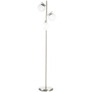 HOMCOM Modern Tree Floor Lamp with 3 Light, for Living Room Bedroom, Silver