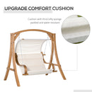 Outsunny-Pine/Fir Wood swing Bench