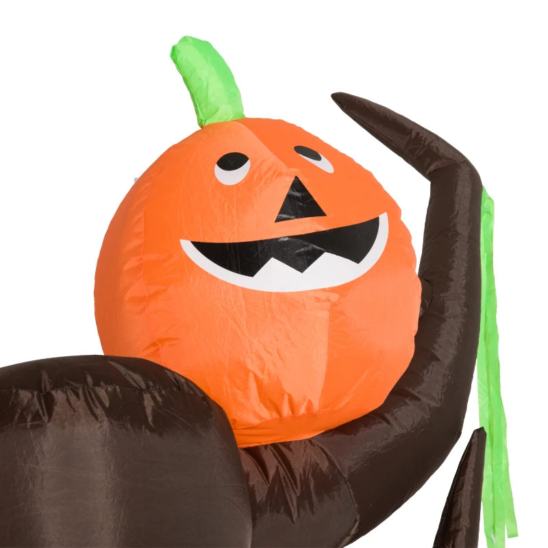 Halloween Inflatable Pumpkin Ghost Tree with Lights 2.4m