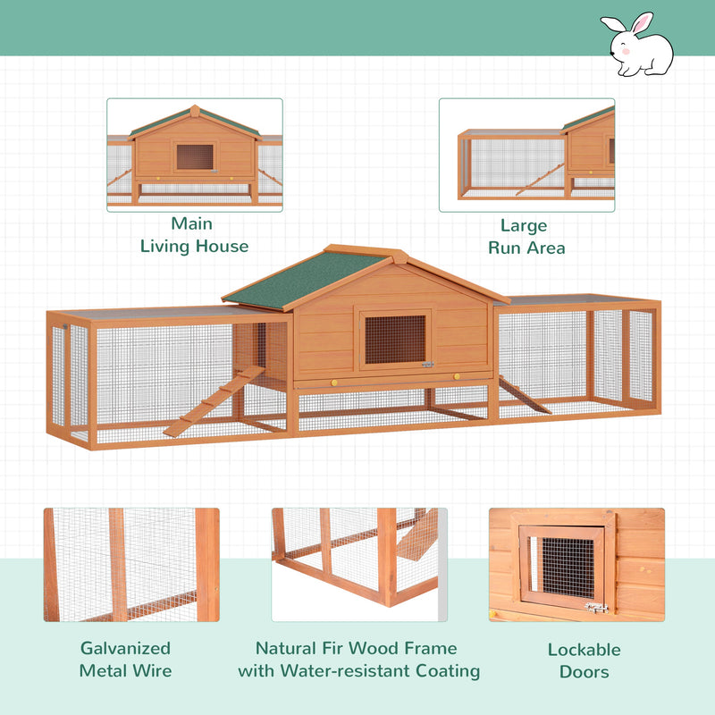 Pawhut Rabbit Hutch