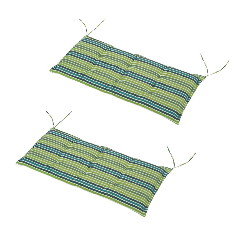 Outsunny Set of 2 Durable Swing Chair Cushion - Green