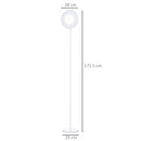 Homcom Tall Floor Lamp 171cm - White
