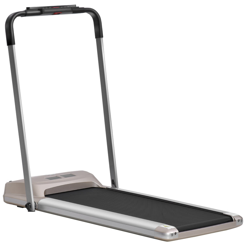 HOMCOM Folding Treadmill, 1-10km/h Electric Running Machine w/ LCD Monitor