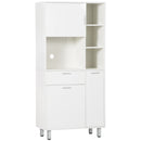 HOMCOM Freestanding Kitchen Storage Unit Cupboard Cabinets Drawers  Shelf