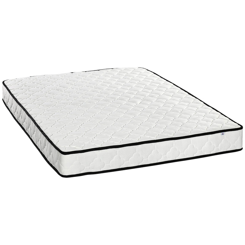HOMCOM King Mattress W/ Breathable Foam Pocket Innerspring 200cmx150cmx18cm