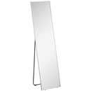 HOMCOM Full Length Mirror Dressing Mirror Wall-Mounted Entryway Black Frame