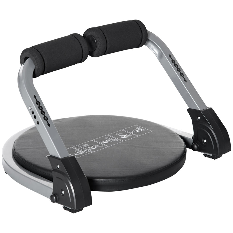 HOMCOM Ab Machine, Abs Trainer, Whole Body Exercise Equipment for Home Gym