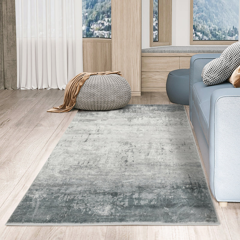 HOMCOM Grey Rug Modern Ink Render Carpet for Living Room, Bedroom, 230 x 160cm