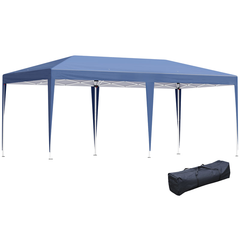 Outsunny  Pop Up Gazebo 6m x 3m -  Blue