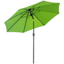Outsunny 2.7M Patio Umbrella Outdoor Sunshade Canopy w/ Tilt and Crank Green